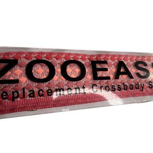 NEW ZOOEASS Replacement Crossbody Strap Pink Embroidered Gold Hardware